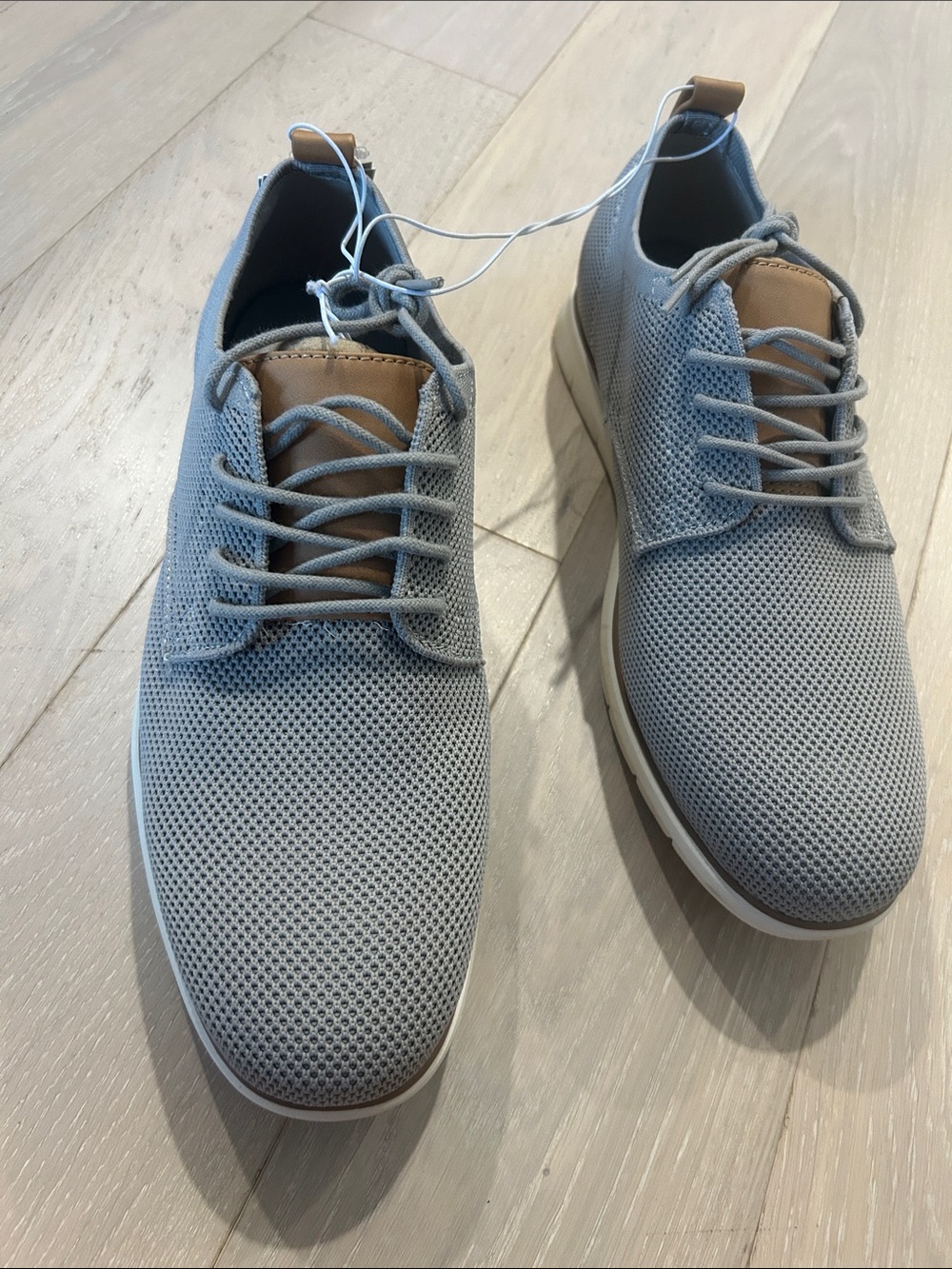 Goodfellow & Co Light Blue Mesh Derby with Tan Accent